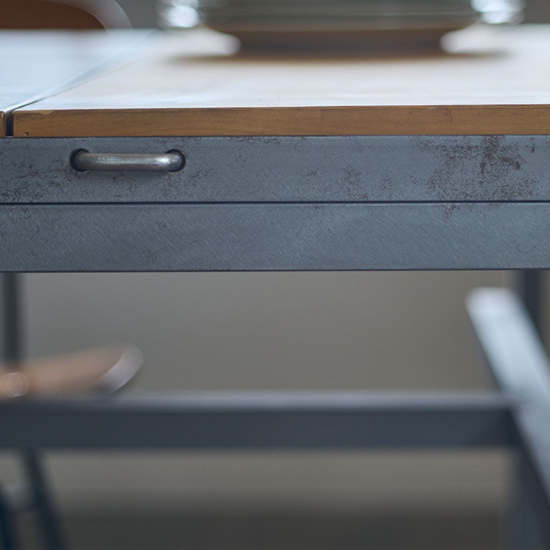 【引取り値引有】graf ワークテーブル　ガラス天板付　ダイニング　作業台　店舗 Work Table［ワークテーブル］｜ダイニングテーブル・多目的テーブル
