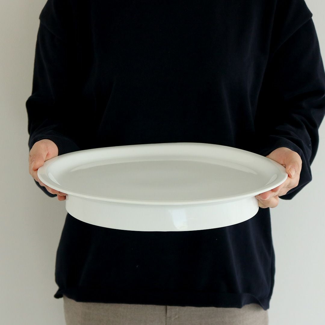CMA Clay｜プレート・平皿（Oval Flat / White）｜1616 / arita japan