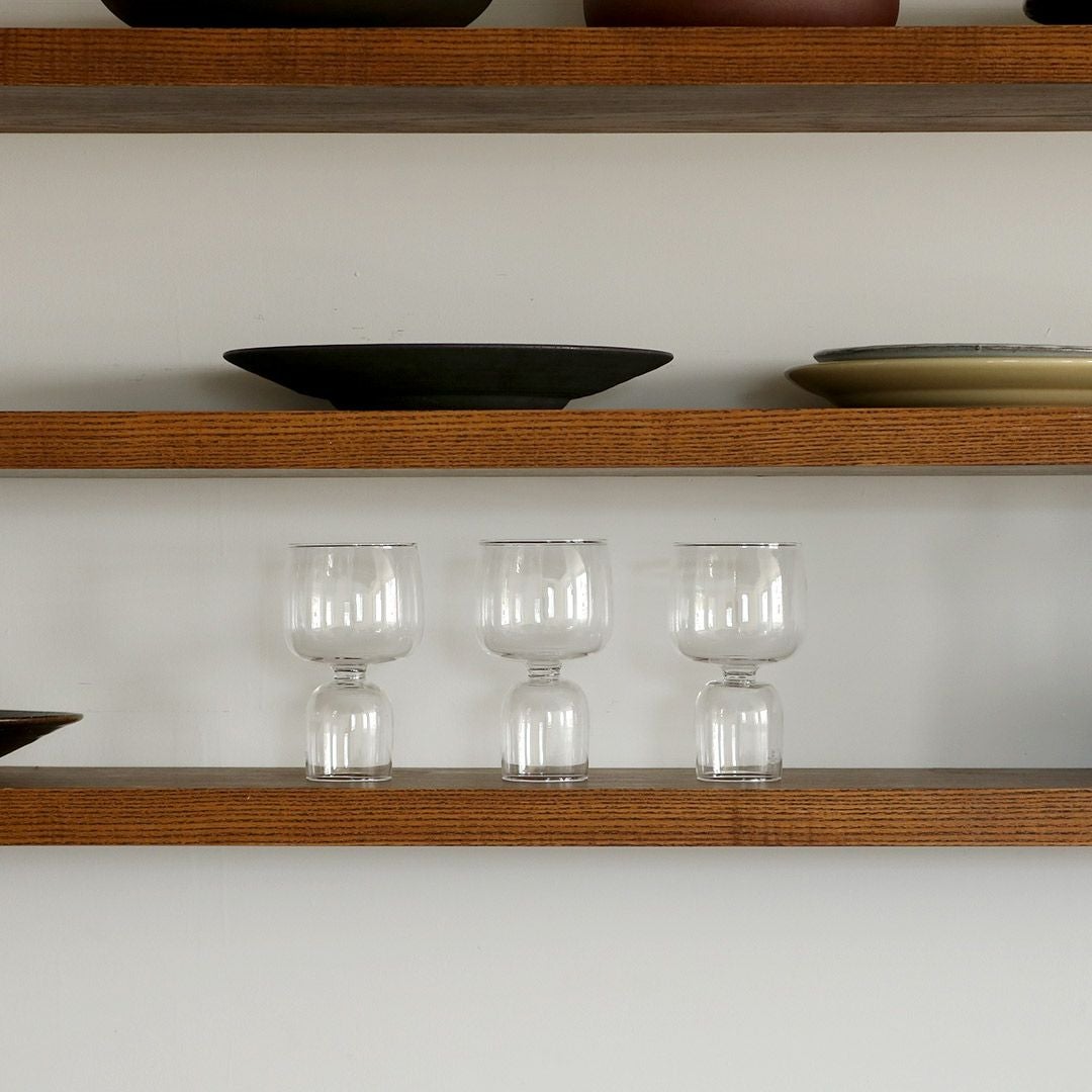 KOKESHI wine・water stemmed glass｜こけしグラス（short・long