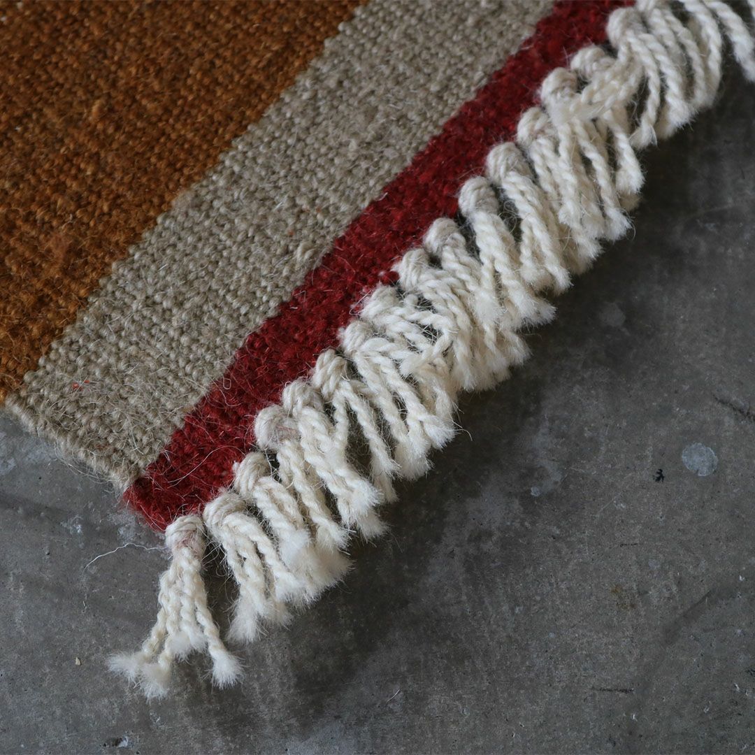 KILIM RUG［キリムラグ］No,19737｜マット・織物（yellow）｜MURASAKI