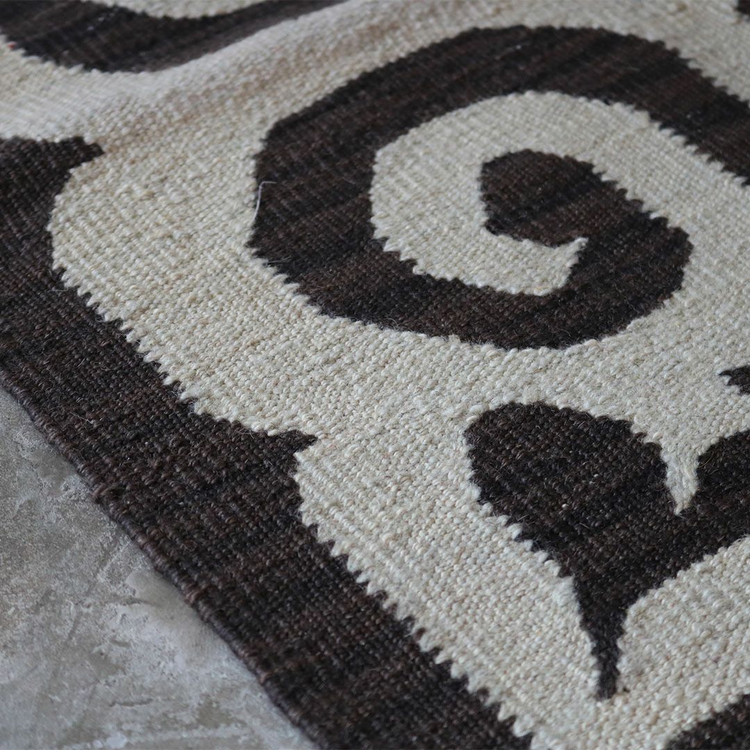 KILIM RUG［キリムラグ］ No,19739｜マット・織物（black