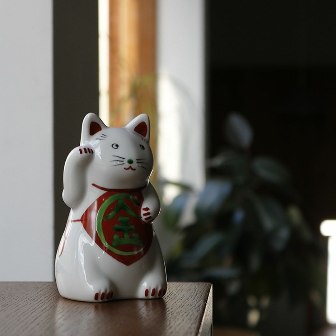 仁清 招き福ねこ （小）鈴・おた福・金太郎｜招き猫・オブジェ｜京都