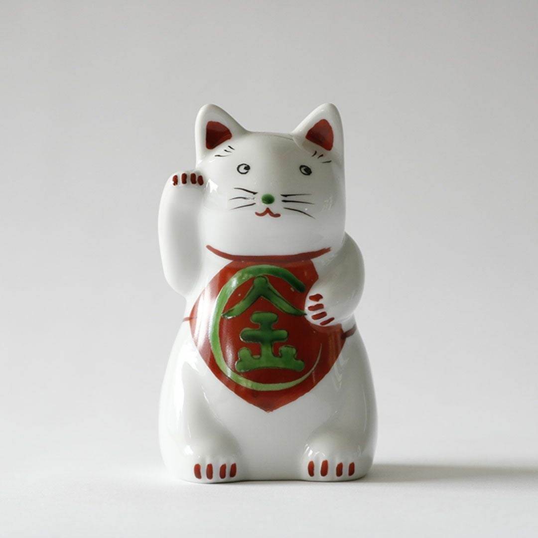 仁清 招き福ねこ （小）鈴・おた福・金太郎｜招き猫・オブジェ｜京都